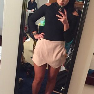 Emma and Sam Ribbed Cold Shoulder Long Sleeve